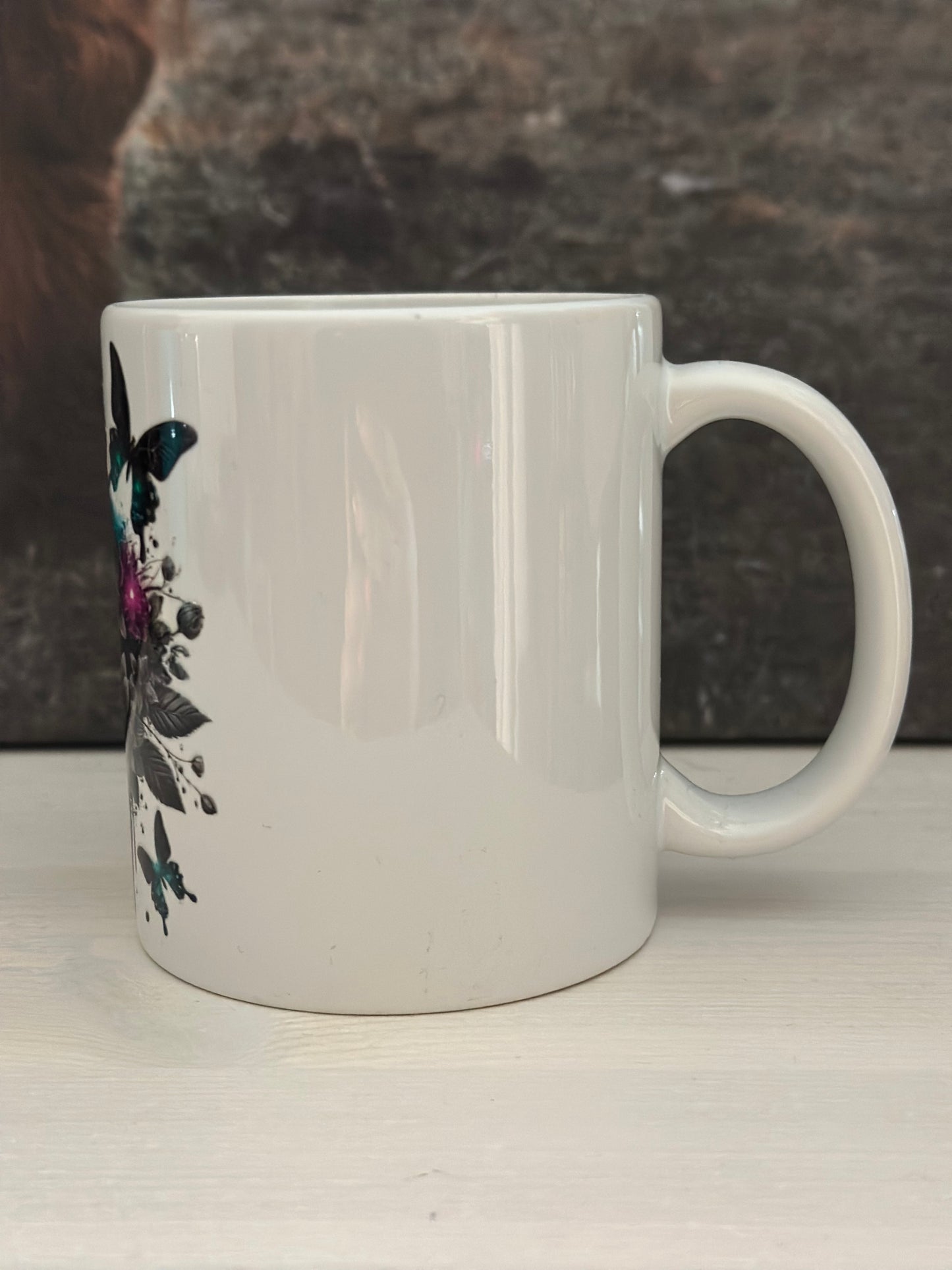 Tasse „Black Flowers“