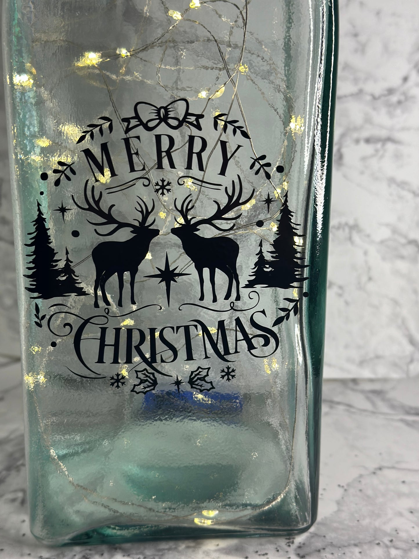 GLASFLASCHE „MERRY CHRISTMAS“