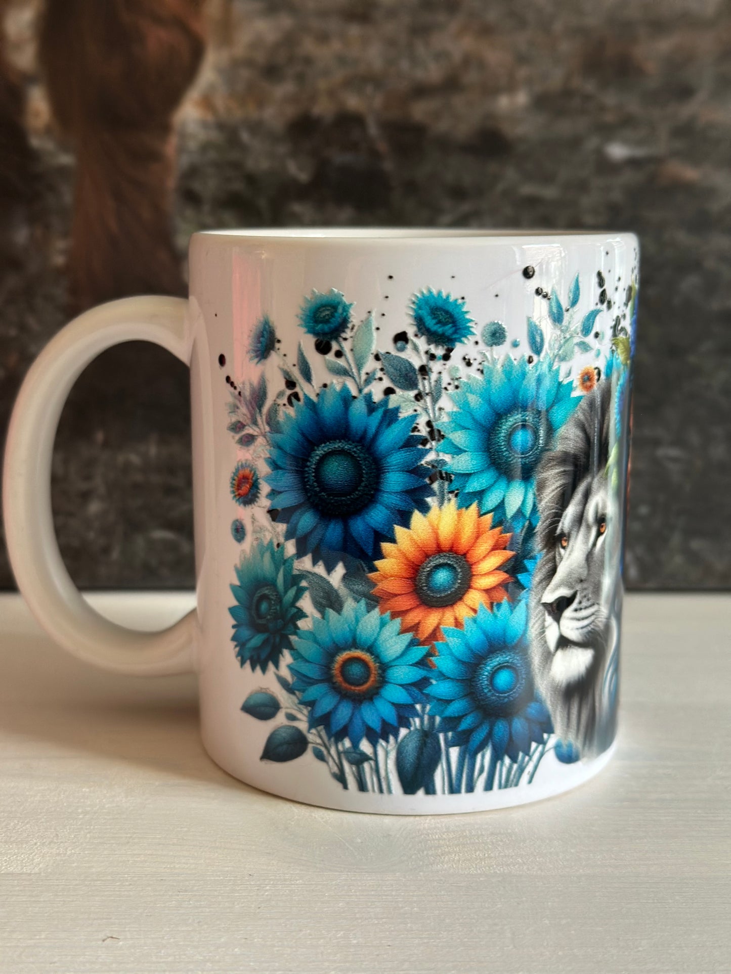 Tasse „Flowergirl Blue Lion“