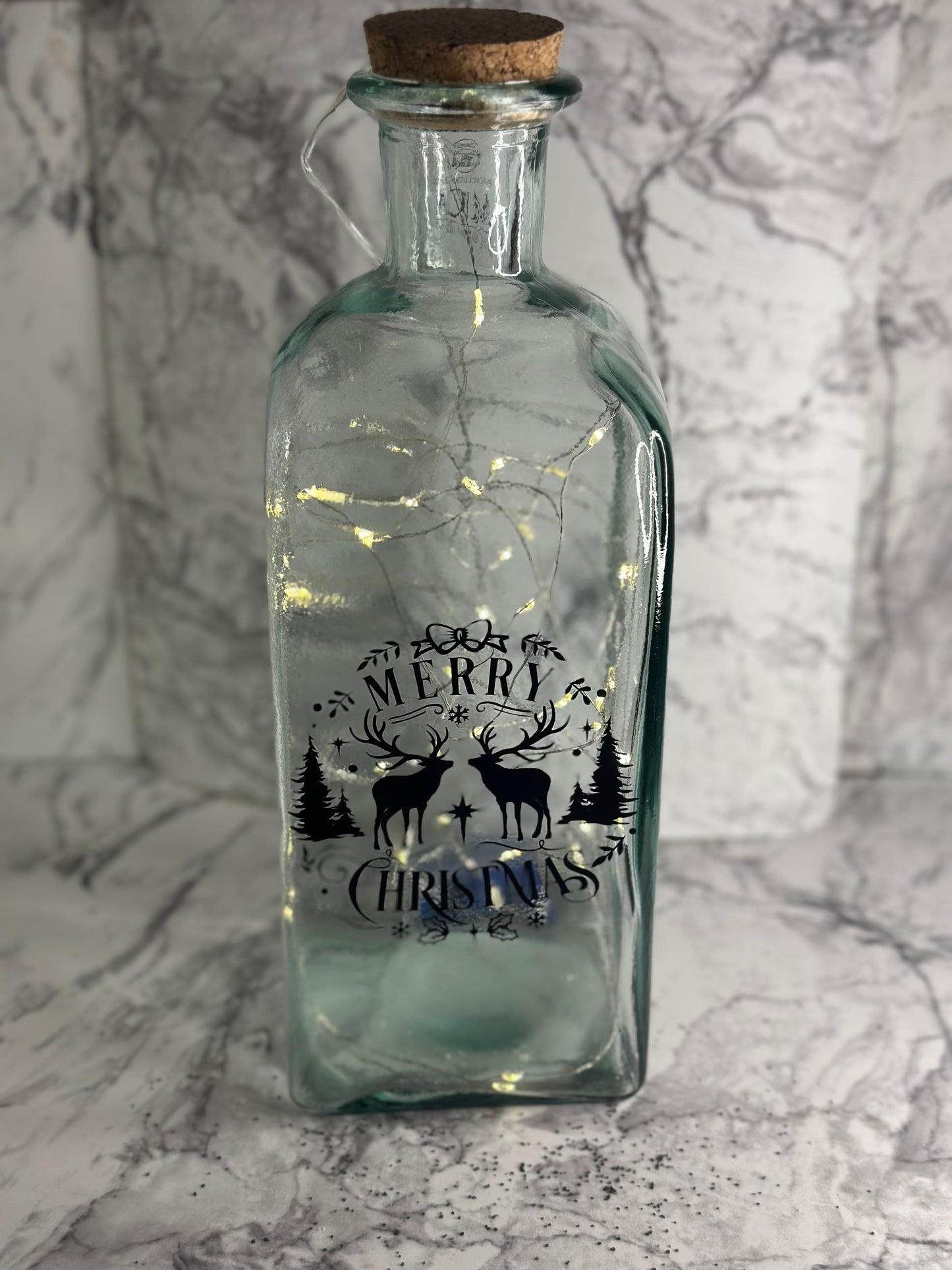 GLASFLASCHE „MERRY CHRISTMAS“