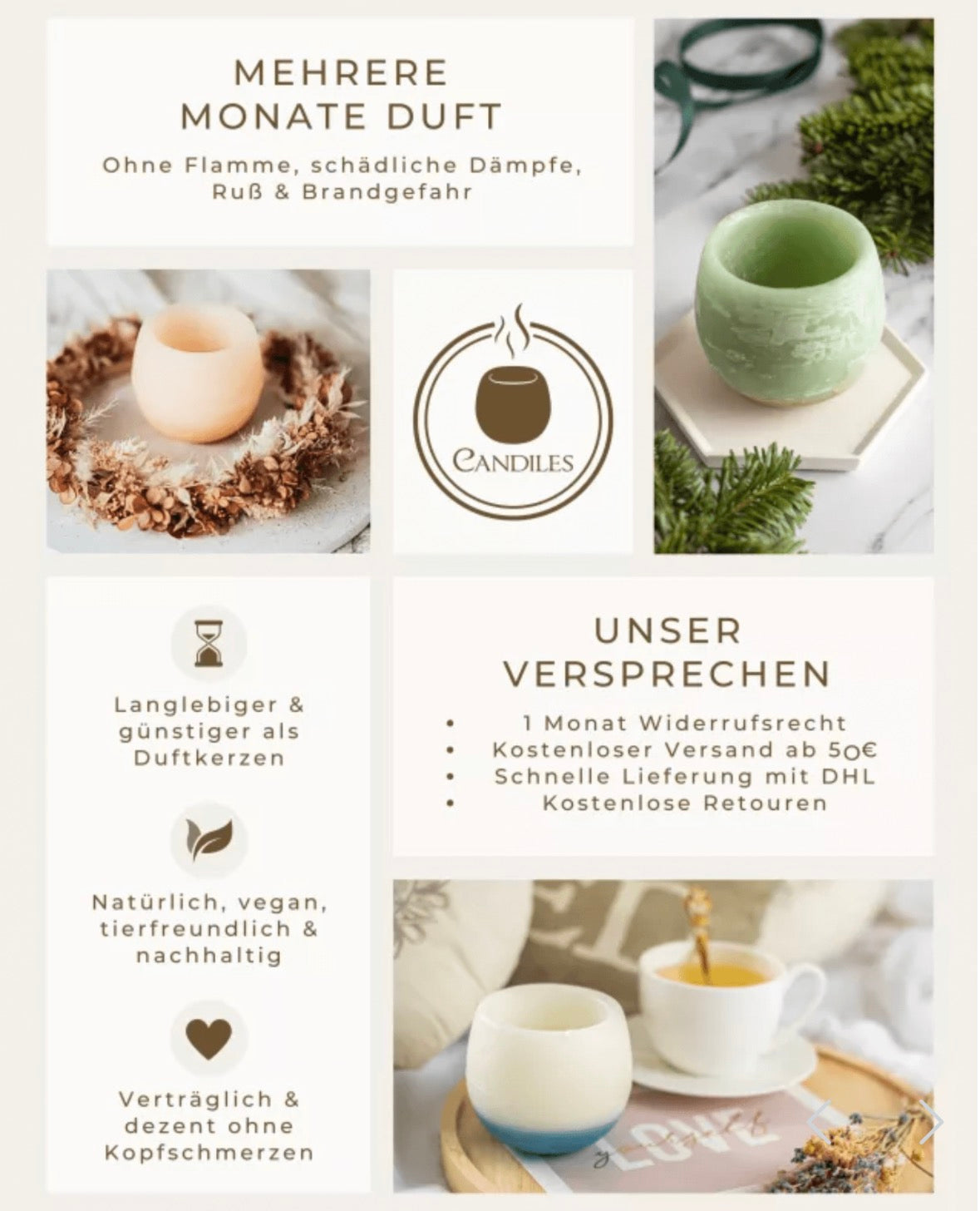 Candiles Duftwachs „Frostbeere“