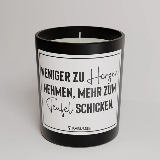 Kerze „Herzen /Teufel“