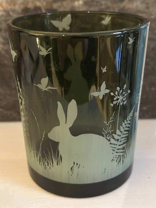 Kerzenhalter „Ostern Hase Grün „ Groß