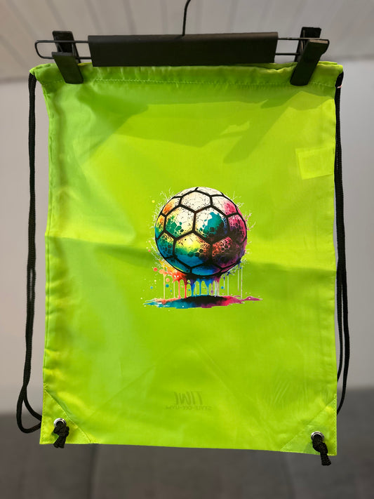 Turnbeutel Grün „Fußball“