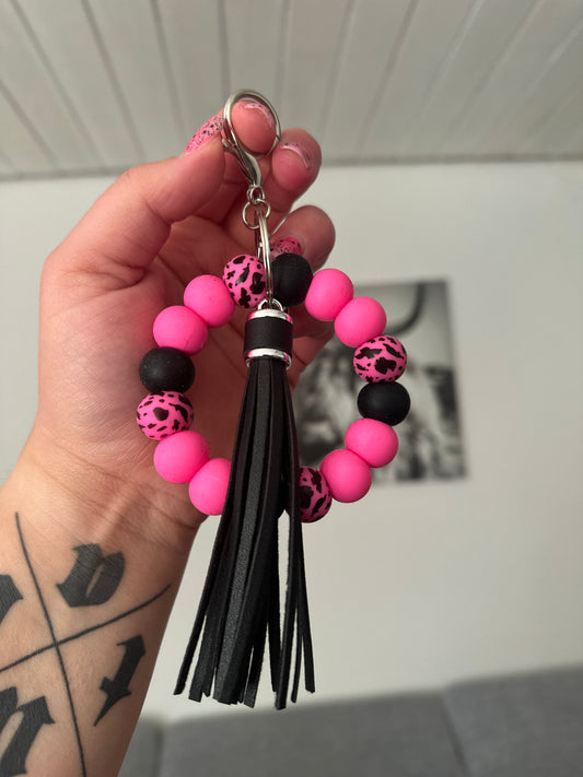 Schlüsselanhänger „Pink Quaste“