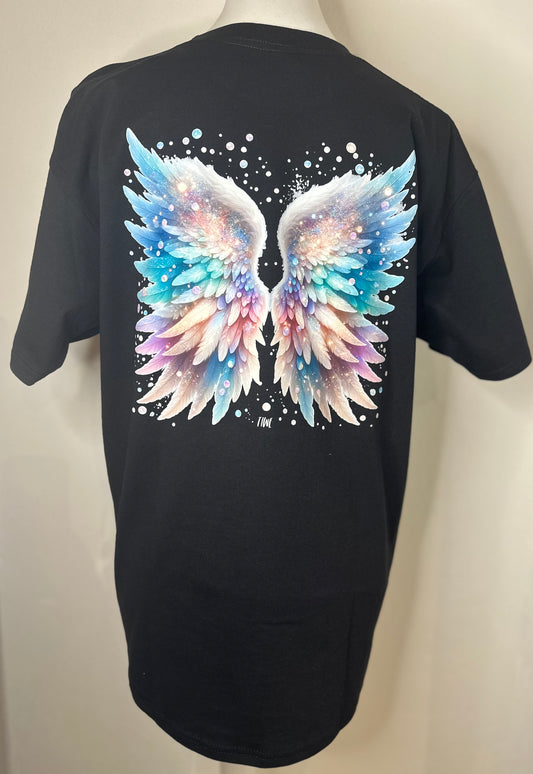 T-SHIRT SCHWARZ „ BUBBLE FLIGHTS“