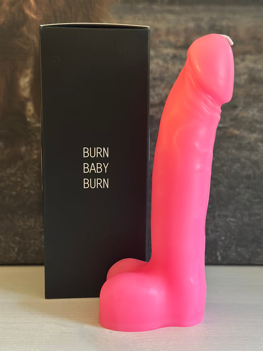 Kerze „Burn Baby Burn pink“
