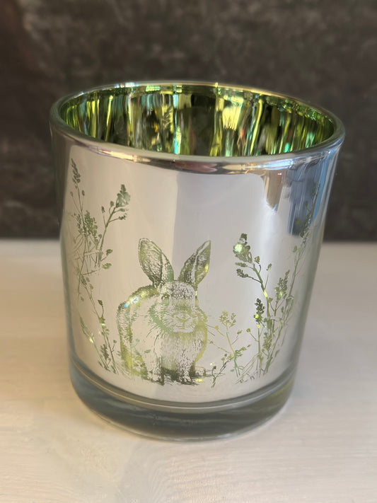 Kerzenhalter  „Ostern Hase Silber“ Klein