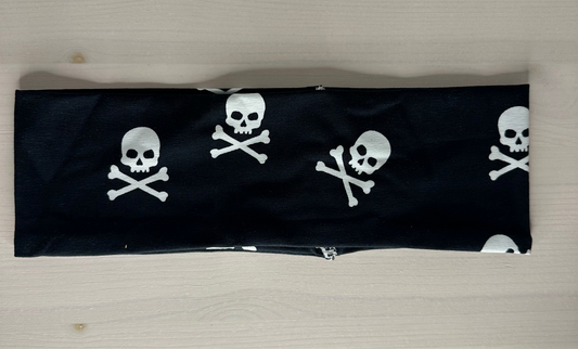 STIRNBAND „BLACK SKULL“ einfach