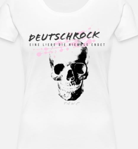 TSHIRT „DEUTSCHROCK“  WEISS DAMEN