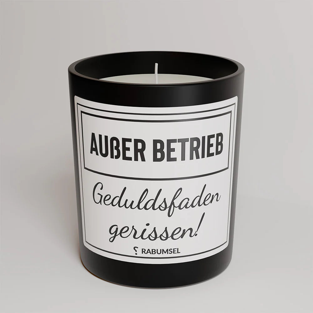 Kerze „Außer Betrieb“