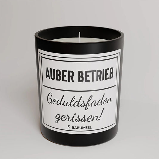 Kerze „Außer Betrieb“