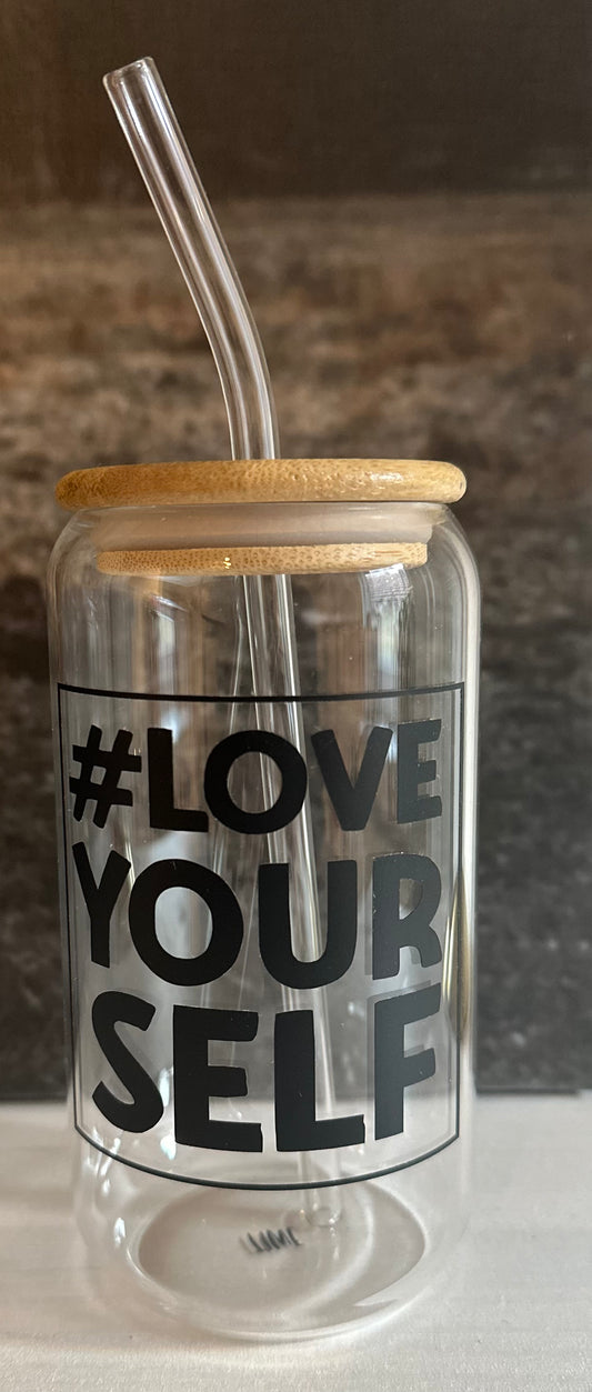 TRINKGLAS „#LOVEYOURSELF“