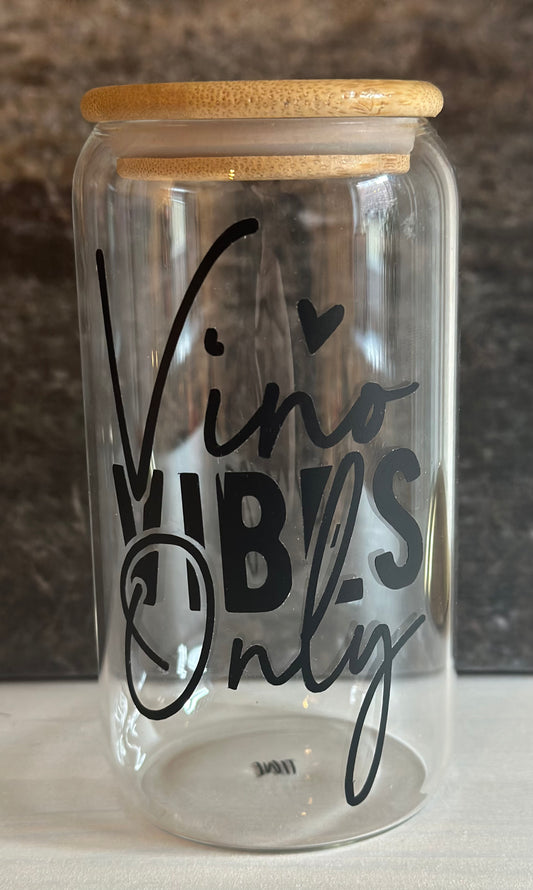 TRINKGLAS „VINO VIBES ONLY“