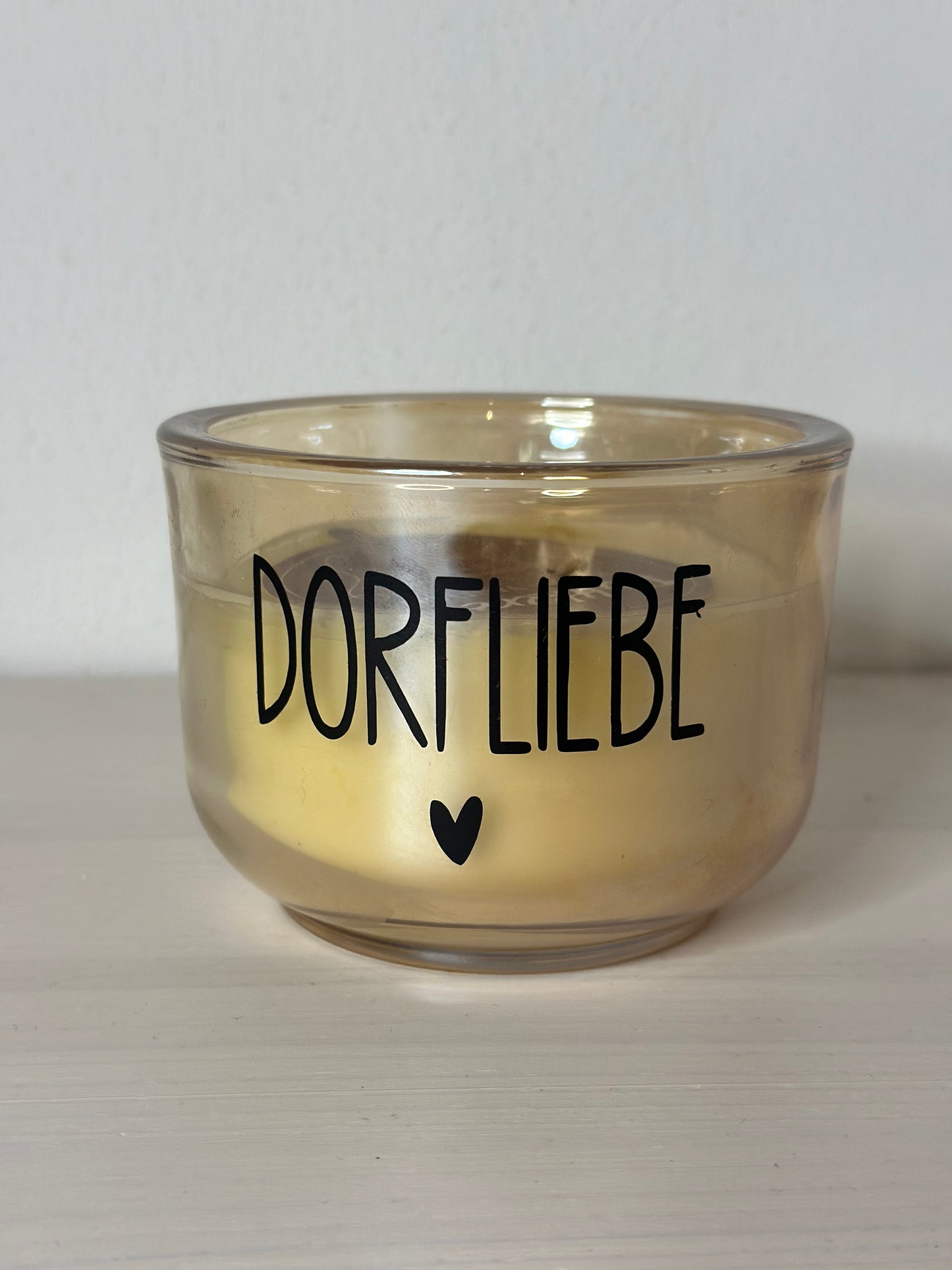 KERZE GELB „DORFLIEBE“