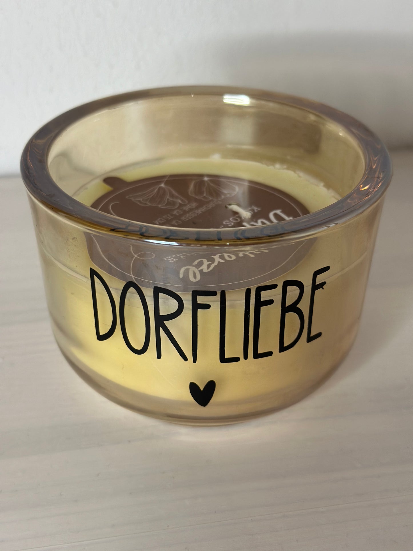 KERZE GELB „DORFLIEBE“
