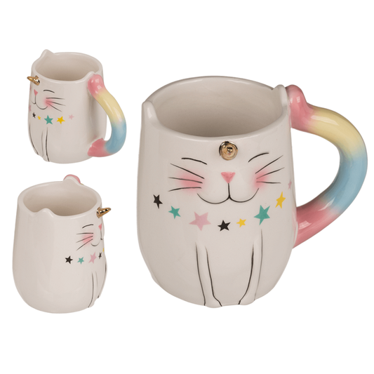 Becher, Einhorn-Katze,